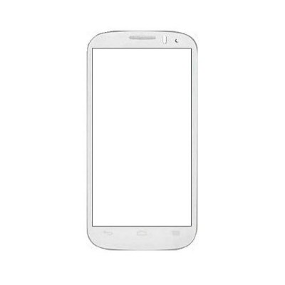 Replacement Front Glass For Idea Aurus 4 White By - Maxbhi.com