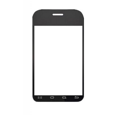 Replacement Front Glass For Spice Mi300 Black By - Maxbhi.com