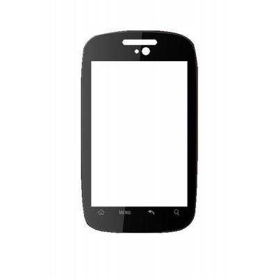 Replacement Front Glass For Spice Mi310 Black By - Maxbhi.com