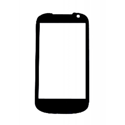 Replacement Front Glass For Spice Mi435 Stellar Nhance Black By - Maxbhi.com