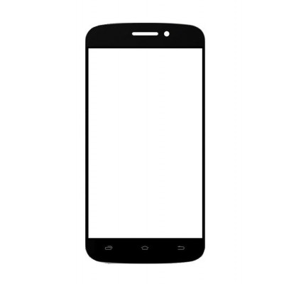 Replacement Front Glass For Spice Mi501 Black By - Maxbhi.com
