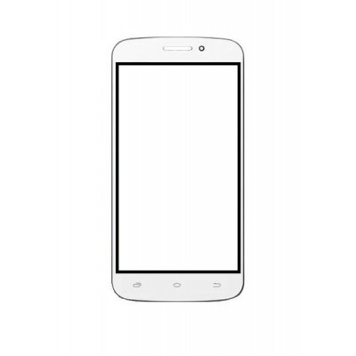 Replacement Front Glass For Spice Mi501 White By - Maxbhi.com
