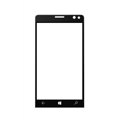 Replacement Front Glass For Hp Elite X3 Black By - Maxbhi.com