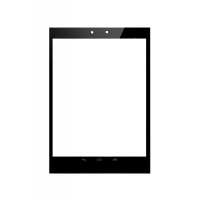 Replacement Front Glass For Hp Pro Slate 8 Black By - Maxbhi.com