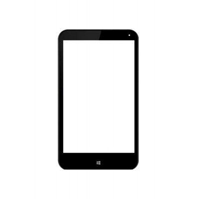 Replacement Front Glass For Hp Stream 7 Black By - Maxbhi.com