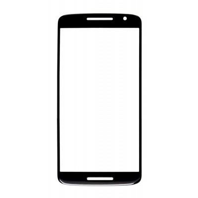 Replacement Front Glass For Motorola Droid Maxx 2 Black By - Maxbhi.com