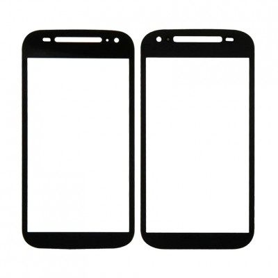 Replacement Front Glass For Motorola Moto E 2nd Gen Black By - Maxbhi Com