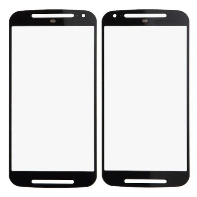 Replacement Front Glass For Motorola Moto G 4g 2nd Gen Black By - Maxbhi Com