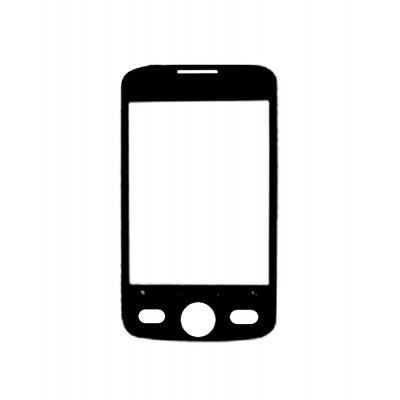 Replacement Front Glass For Motorola Quench Xt5 Xt502 Black By - Maxbhi.com