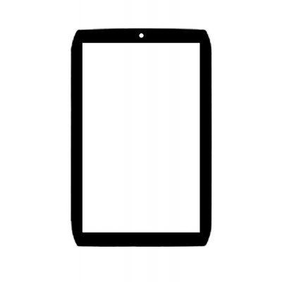 Replacement Front Glass For Motorola Xoom 2 Media Edition 3g Mz608 Black By - Maxbhi.com