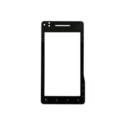 Replacement Front Glass For Motorola Xt720 Motoroi Black By - Maxbhi.com