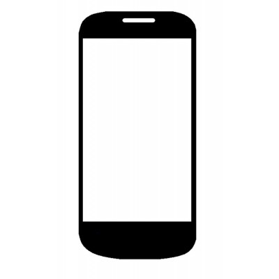 Replacement Front Glass For Celkon A19 Black By - Maxbhi.com