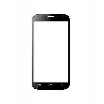 Replacement Front Glass For Celkon Campus A125 Black By - Maxbhi.com