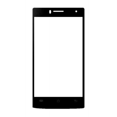 Replacement Front Glass For Celkon Campus Crown Q40 Black By - Maxbhi.com