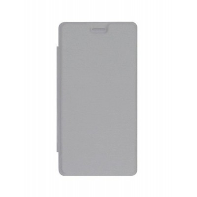 Flip Cover For Celkon Uniq Grey By - Maxbhi.com