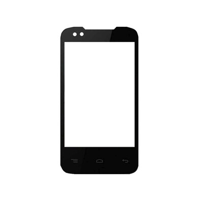 Replacement Front Glass For Celkon Campus A10 Black By - Maxbhi.com