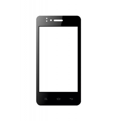 Replacement Front Glass For Celkon Campus A400 Black By - Maxbhi.com