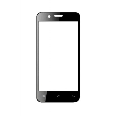 Replacement Front Glass For Celkon Q4g Black By - Maxbhi.com