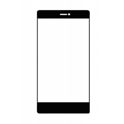 Replacement Front Glass For Huawei P8 Black By - Maxbhi.com