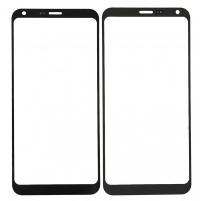 Replacement Front Glass For Lg Q6 Black By - Maxbhi Com