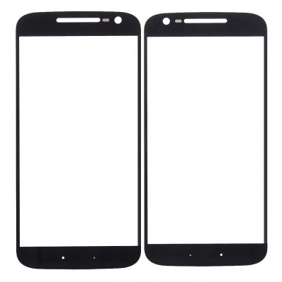 Replacement Front Glass For Moto G4 Black By - Maxbhi Com