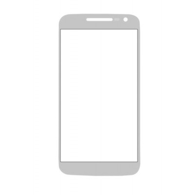 Replacement Front Glass For Moto G4 Play White By - Maxbhi.com