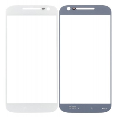 Replacement Front Glass For Moto G4 White By - Maxbhi Com