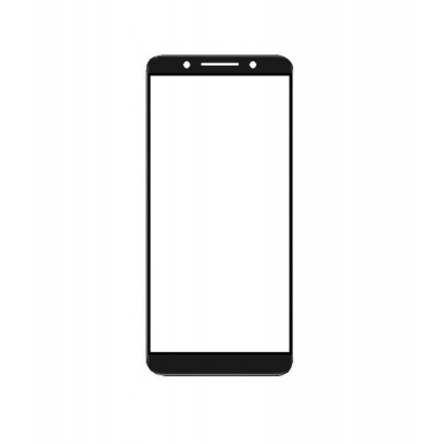 Replacement Front Glass For Alcatel 3x Black By - Maxbhi.com