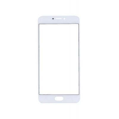 Replacement Front Glass For Meizu Mx6 White By - Maxbhi.com