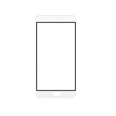 Replacement Front Glass For Meizu Pro 6 Plus Silver By - Maxbhi.com