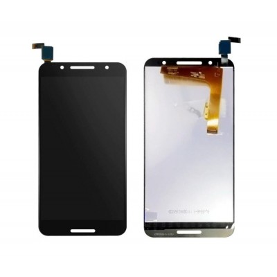 Lcd With Touch Screen For Alcatel A7 Black By - Maxbhi Com