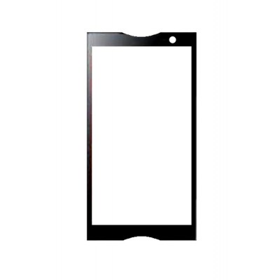 Replacement Front Glass For Pantech Vega No 6 Black By - Maxbhi.com
