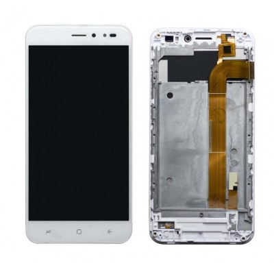 Lcd With Touch Screen For Ivoomi Me3s Iv 501 White By - Maxbhi Com