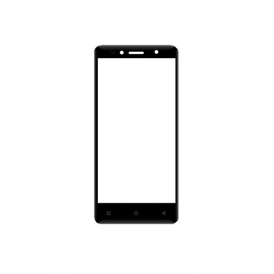 Replacement Front Glass For Hitech Air A9 Black By - Maxbhi.com