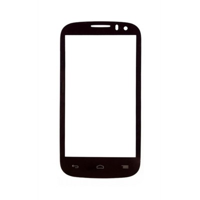Replacement Front Glass For Alcatel One Touch Pop C5 Black By - Maxbhi.com