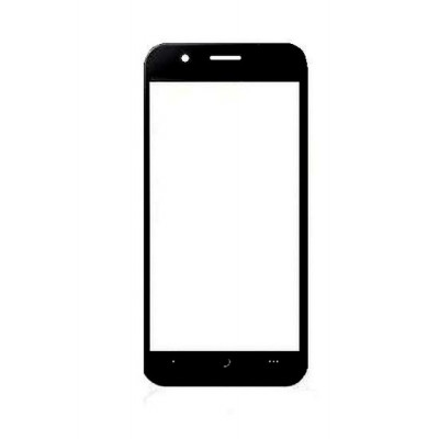 Replacement Front Glass For Lephone W11 Black By - Maxbhi.com