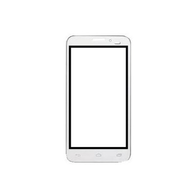 Replacement Front Glass For Alcatel One Touch Snap Silver By - Maxbhi.com
