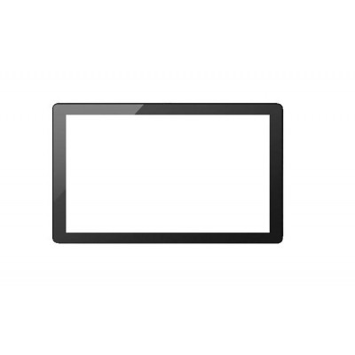 Replacement Front Glass For Alfa Etab2 Black By - Maxbhi.com