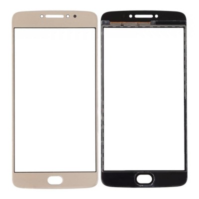 Replacement Front Glass For Motorola Moto E4 Plus Gold By - Maxbhi Com