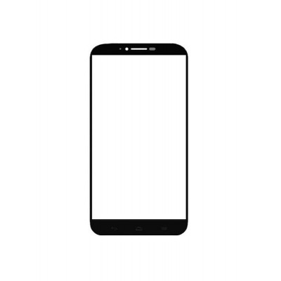 Replacement Front Glass For Alcatel One Touch Hero 2 Black By - Maxbhi.com