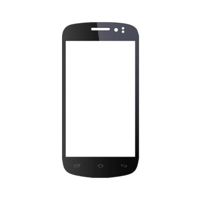 Replacement Front Glass For Onida I666 Black By - Maxbhi.com