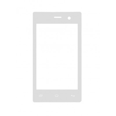 Replacement Front Glass For Videocon Infinium Z41 Aire White By - Maxbhi.com