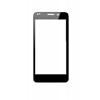 Replacement Front Glass For Sansui U50 Plus Black By - Maxbhi.com