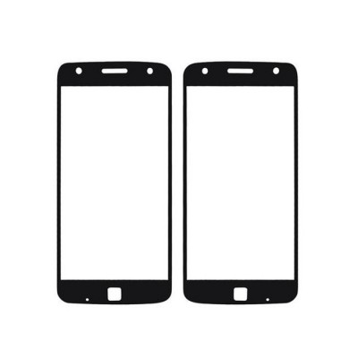 Replacement Front Glass For Moto Z Play 64gb Black By - Maxbhi Com