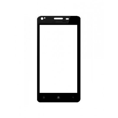 Replacement Front Glass For Videocon Infinium Z52 Inspire Black By - Maxbhi.com