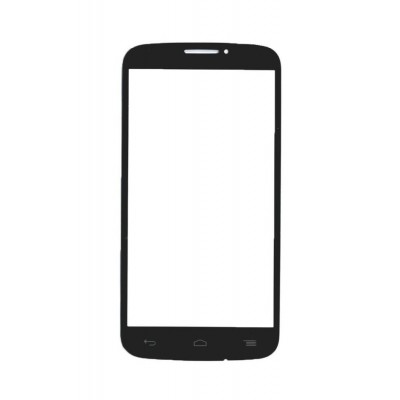 Replacement Front Glass For Alcatel One Touch Pop C7 Black By - Maxbhi.com