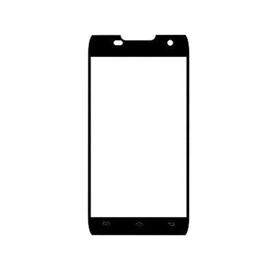 Replacement Front Glass For Doogee T5 Black By - Maxbhi.com