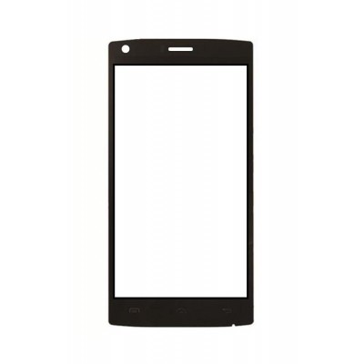 Replacement Front Glass For Doogee X5 Max Pro Black By - Maxbhi.com