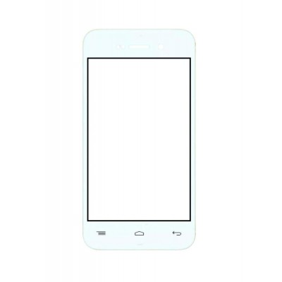 Replacement Front Glass For Volks Smart S53 Black By - Maxbhi.com
