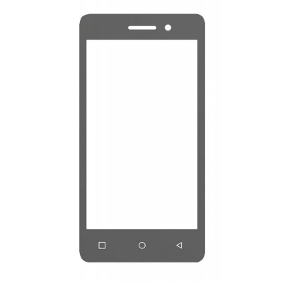 Replacement Front Glass For Zen Desire Strong Black By - Maxbhi.com